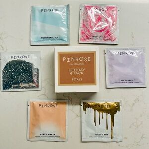 Pinrose Petal Towelettes – Holiday 6 Pack – Scented Fragrance Wipes (New in Box)